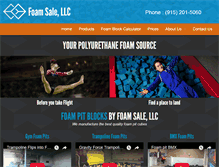 Tablet Screenshot of foamsale.com